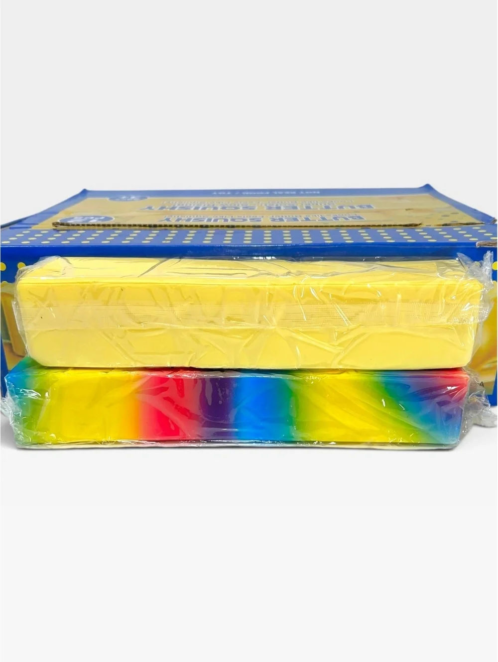 Lot of 2 Jumbo Scented Butter Squishy 14oz Yellow Rainbow Fidget Toy [COPY]